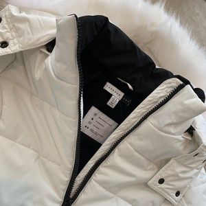 Topshop White Hooded Sno Jacket Size 12 Worn